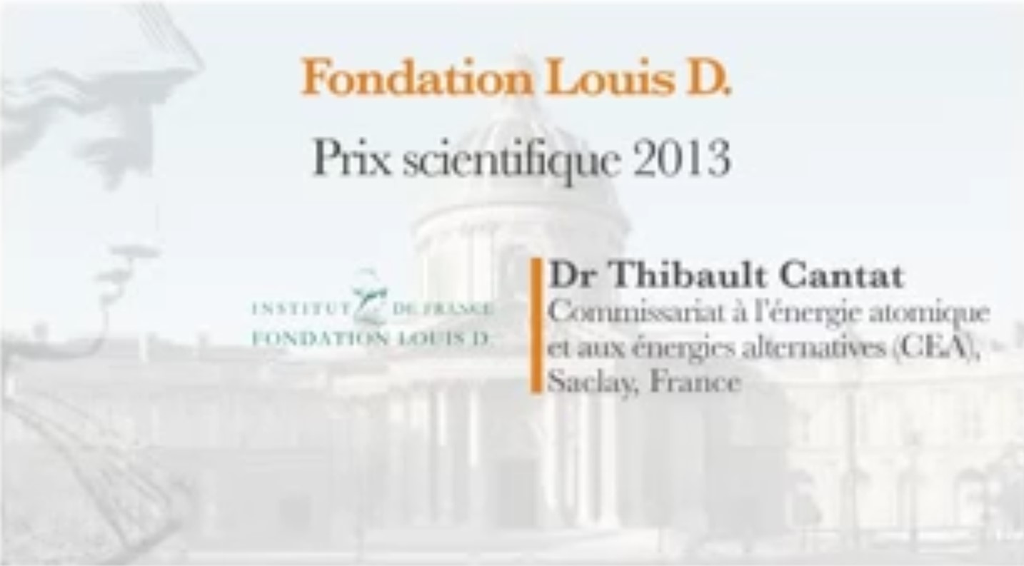 Prix Louis D. à Thibault Cantat