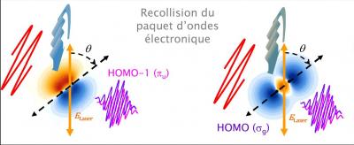 Observer la dynamique électronique dans une molécule à l\'échelle de l\'attoseconde (10-18 - 10-15 s)