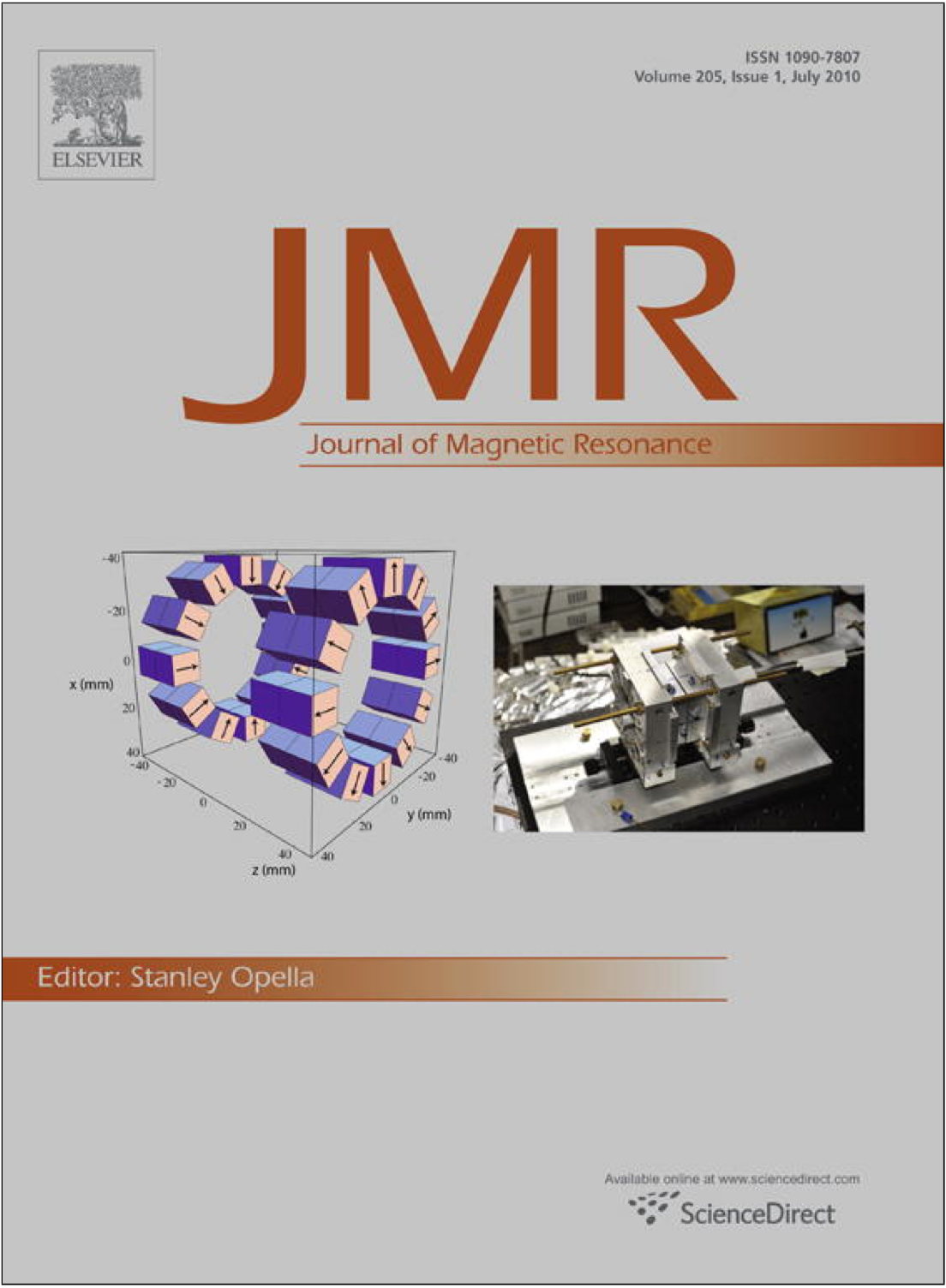 Cover Page JMR portable NMR MRI