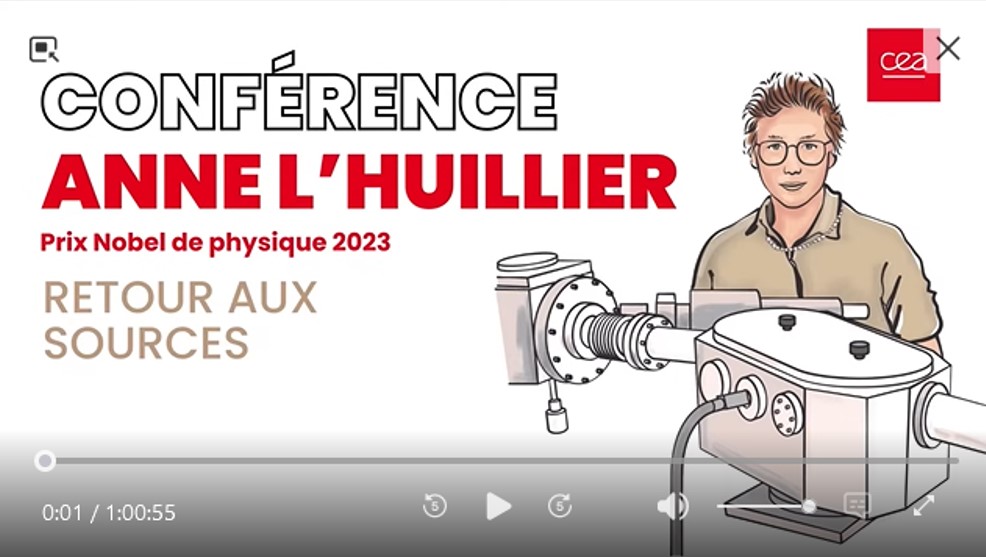 Watch Anne L'Huillier's Nobel Lecture at CEA Saclay: 