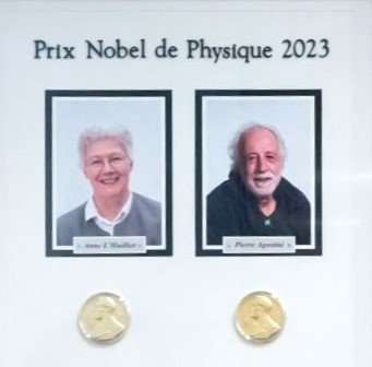 Nobel Prizes forever inscribed on the walls of the CEA