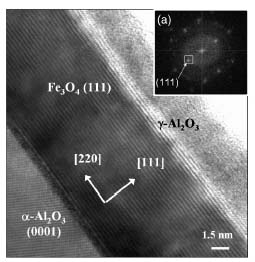 Crystalline γ-Al2O3 barrier for magnetite-based magnetic tunnel junctions