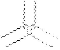 Chain-length dependence of the 2D self-assembly of alkylated-triphenylenes on gold