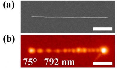 Nanoelectronics: in situ observation of light compression in plasmons