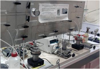 Laboratory re-corrosion experiments using stables isotopes in NIMBE/LAPA