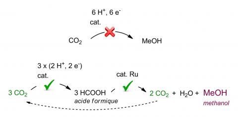 L’acide formique, un relai efficace pour la production du méthanol à partir du CO2