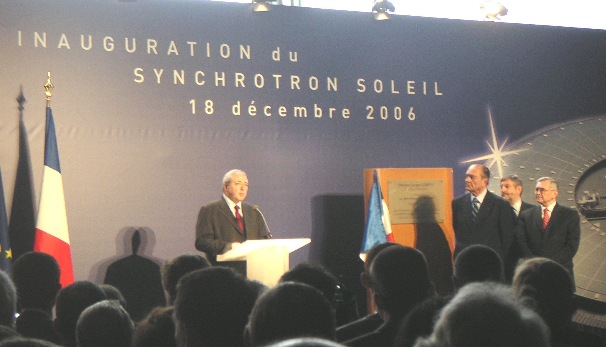     Inauguration du synchrotron SOLEIL par le Président de la République.