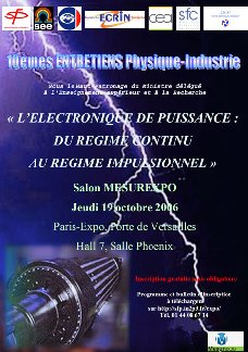 10èmes entretiens Physique-Industrie : Electronique de Puissance : du régime continu  au régime impulsionnel