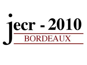 Programme détaillé des JECR2010 en ligne