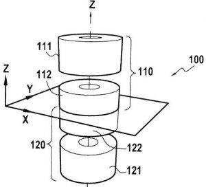 Dispositif d’aimant permanent cylindrique à champ magnétique induit d’orientation prédéterminée et procédé de fabrication