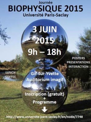 Journée Interface « bio-/physique » 2015 de l’Université Paris-Saclay – 3 juin 2015