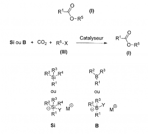 Synthèse d’esters par fonctionnalisation du CO2.