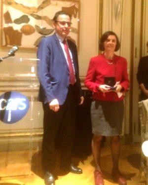 Remise de la Médaille d’argent 2017 du CNRS à  Bérengère Dubrulle