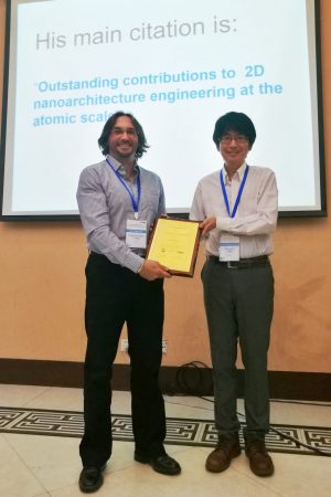 Prix 2018 de la conference IUPAC & NMS (Guangzhou, China) à Fabien Silly de l’IRAMIS/SPEC