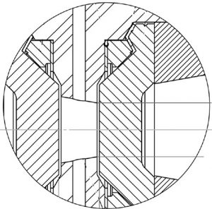 A high pressure cell using metallic windows to investigate the structure of molecular solutions up to 600 MPa by small-angle neutron scattering