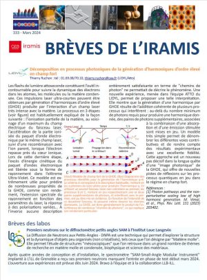 Brèves de l’IRAMIS n° 333 (Mars 2024)