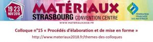 Colloque « Procédés d’élaboration et de mise en forme »