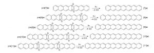 Properties of large acenes