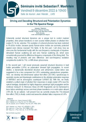 Driving and decoding strutural and polarization dynamics in the THz spectral range   