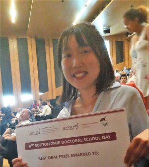 Prix de la meilleure communication orale de l’ED 2MIB/CIM décerné à Xin Liu du NIMBE/LCMCE