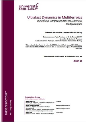 Dynamique ultrarapide dans les matériaux multiferroïques