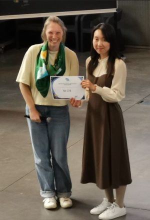 Prix du meilleur poster de thèse à la journée « Jeune talent » Chimie organique de la SCF-IDF 2024 remis à Xin LIU du NIMBE/LCMCE