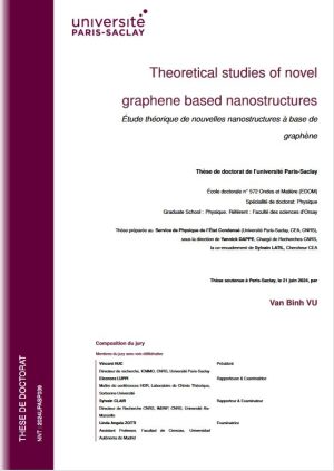 Études théoriques de nouvelles nanostructures à base de graphène – Theoretical studies of novel graphene based nanostructures