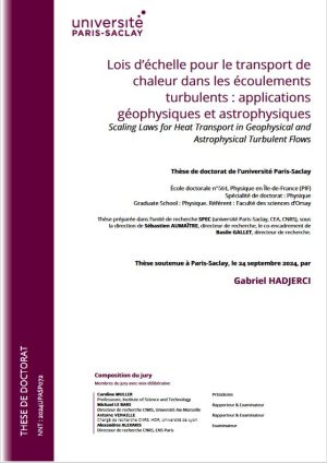 Lois d’échelle pour le transport de chaleur dans les écoulements turbulents : applications géophysiques et astrophysiques