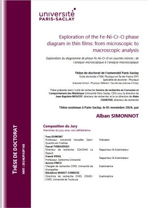 Exploration du diagramme de phase Fe-Ni-Cr-O en couches minces : de l’analyse microscopique à l’analyse macroscopique