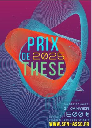 Prix de thèse 2025 de la SFN