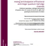 Coh&eacute;rence quantique, tunneling et dissipation dans les canaux de bords de l&rsquo;effet Hall quantique entier et fractionnaire