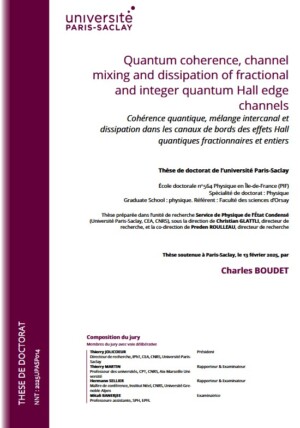 Cohérence quantique, tunneling et dissipation dans les canaux de bords de l’effet Hall quantique entier et fractionnaire