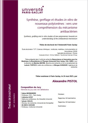 Synthèse, greffage et études in vitro de nouveaux polyionènes : vers une compréhension du mécanisme antibactérien