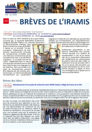Brèves de l’IRAMIS n° 345 (Juin 2025)