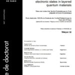 Structure and dynamics of electronic states in layered quantum materials