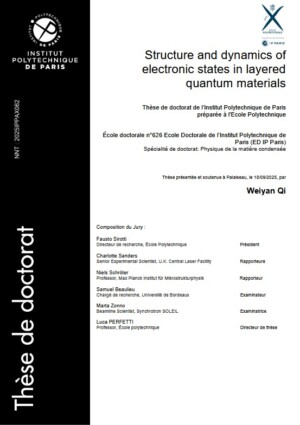 Structure and dynamics of electronic states in layered quantum materials