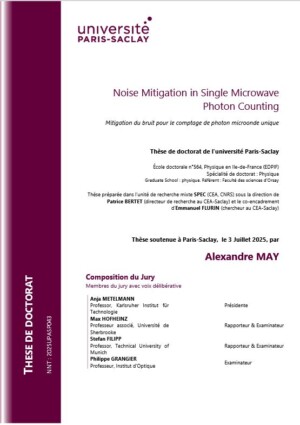 Mitigation du bruit pour le comptage de photon microonde unique