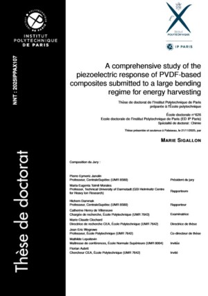 &Eacute;tude approfondie de la r&eacute;ponse pi&eacute;zo&eacute;lectrique de composites &agrave; base de PVDF soumis &agrave; un r&eacute;gime de large d&eacute;formation pour la r&eacute;cup&eacute;ration d&rsquo;&eacute;nergie