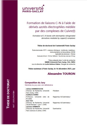 Formation de liaisons C&ndash;N &agrave; l&rsquo;aide de d&eacute;riv&eacute;s azot&eacute;s &eacute;lectrophiles m&eacute;di&eacute;e par des complexes de cuivre(I)