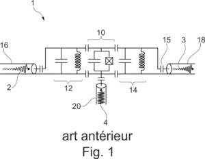 A device for detecting single microwave photons having a plurality of qubits in series