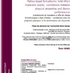 Empilements de transistors &agrave; effet de champ ferro&eacute;lectriques &agrave; base d&rsquo;hafnie&nbsp;: corr&eacute;lations entre les propri&eacute;t&eacute;s physiques et les performances des dispositifs